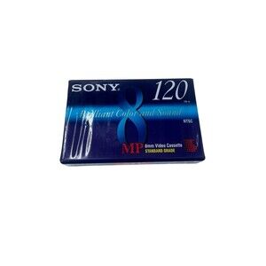 Sony 8mm Video Cassette Tapes 120 Minute Video 8 MP Standard New Fast Shipping